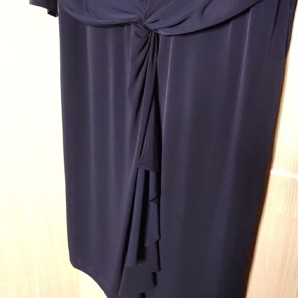 Coldwater Creek Navy Blue Stretchy Dress 18W - Picture 4 of 8